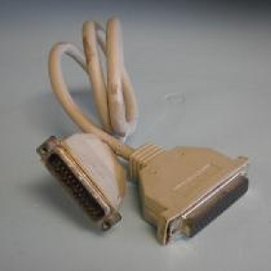 Used DIGITAL EQUIPMENT CORD 2' 2" RS232/V.24 BC 19V-02 16 PIN MALE 25 PIN FEMALE ON CABLE C+ MCORP AWM STYLE 2464 LL23361.
