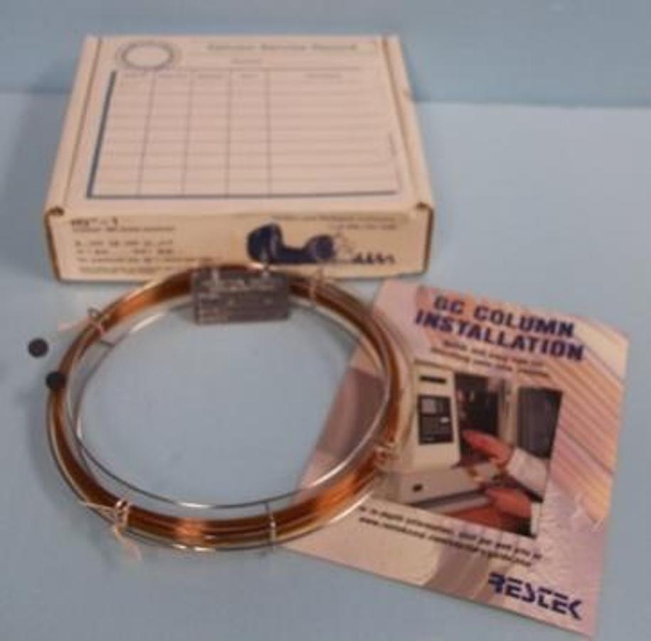 Used RESTEK GC CAPILLARY COLUMN RTX-1 CROSS BOND 100% DIMETHYL POLYSILOXANE 30M X 0.53MM ID X 5.0 UM DF