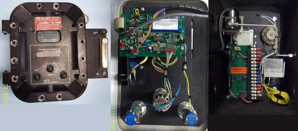 Used QTY. 1. ADVANCED INSTRUMENT INC. GPR-18 EXPLOSION PROOF PROCESS PPM OXYGEN O2 ANALYZER Features certification to ATEX Directive 94/9/EC