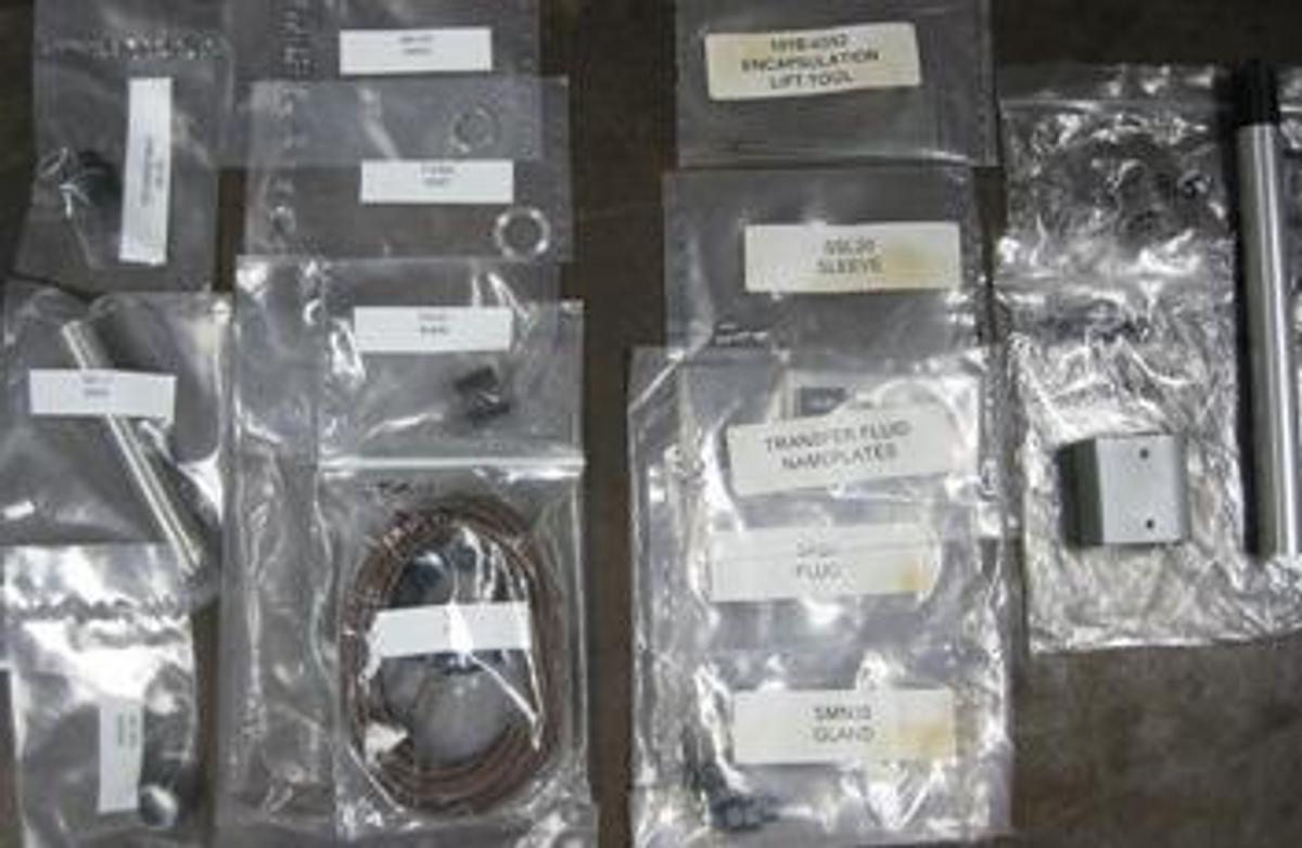 Used LOT MISC AUTOCLAVE ENGINEERS PARTS CONSISTING OF: 1) ENCAPSULATION LIFT TOOL NO: 101B-0352