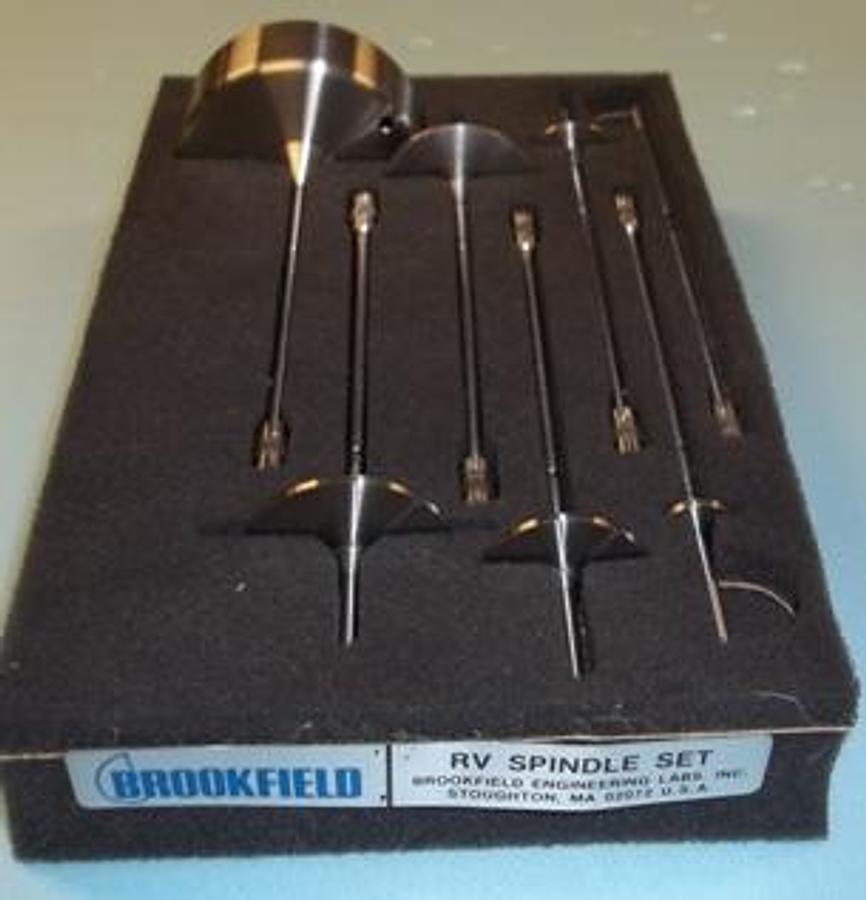 Used QTY. 1. BROOKFIELD RV SPINDLE SET CONSISTING OF THE FOLLOWING SPINDLE NUMBERS: 1