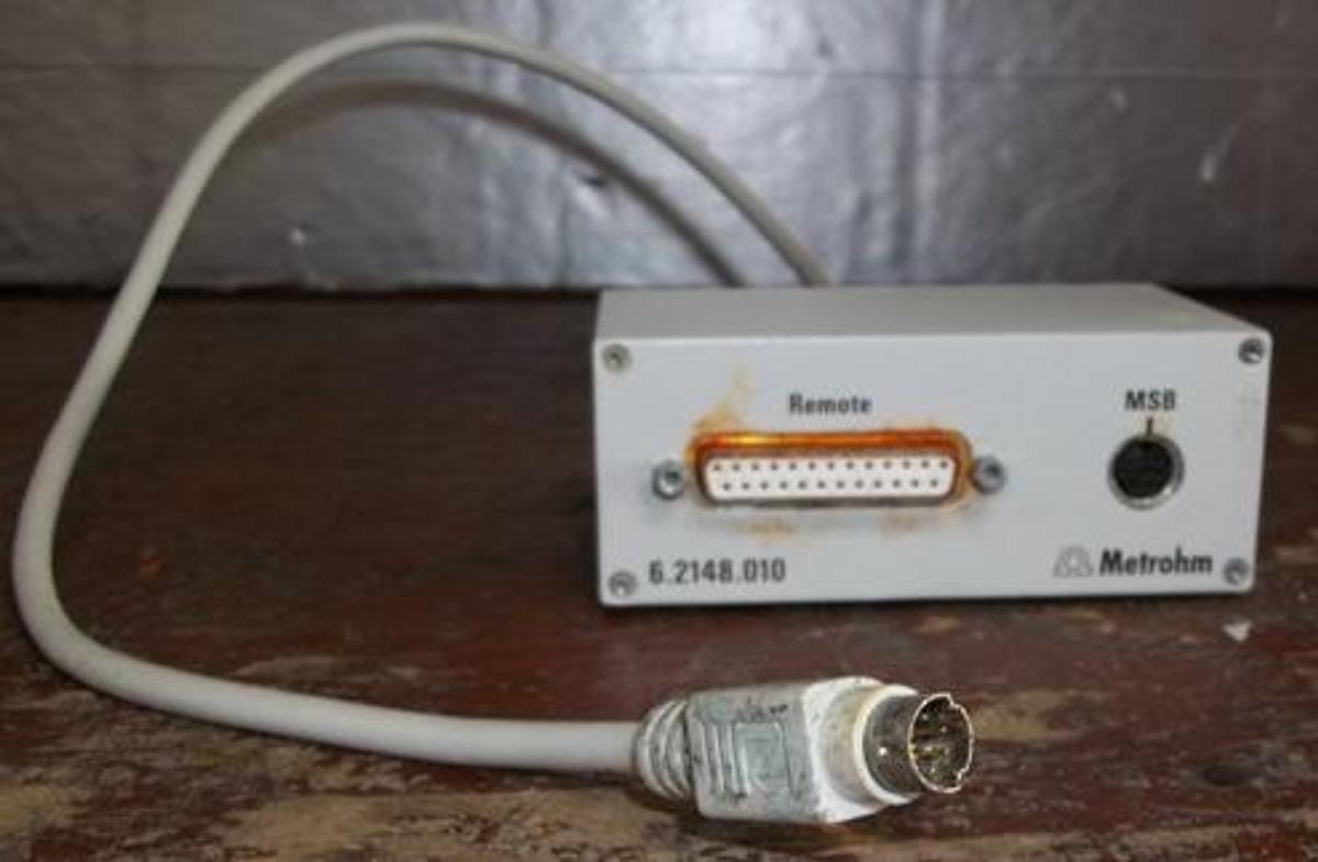 Used QTY. 1. METROHM REMOTE 6.2148.010