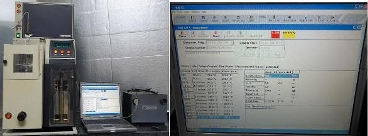 Used HERZOG ATMOSPHERIC AUTOMATIC DISTILLATION ANALYZER HDA 627 ANALYZER