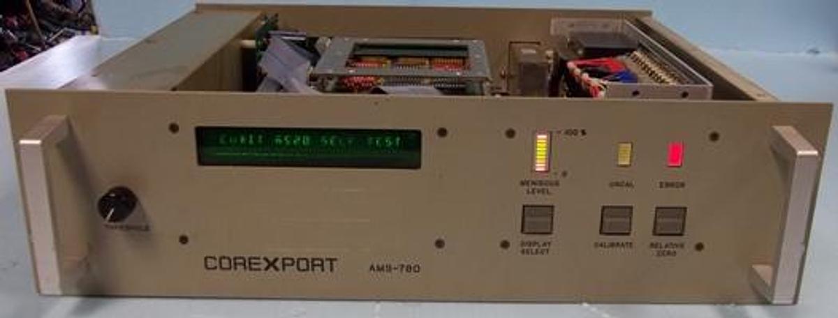 Used QTY. 1. COREXPORT MODEL: AMS-780 SERIAL NO 226 115V 50/60HZ FRONT DISPLAY SCREEN MENISCUS LEVEL READ OUT CALIBRATION CONTOL