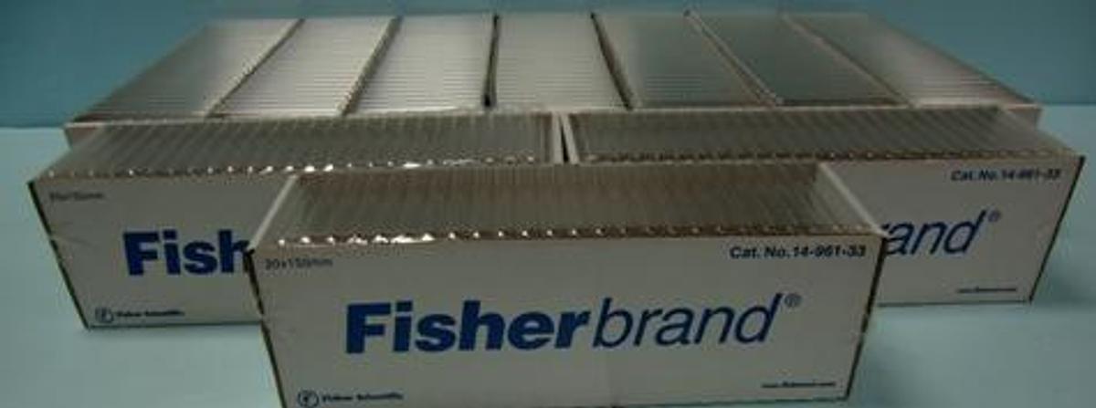 Used CASES OF 500 EACH FISHER BRAND 20 X 150 MM