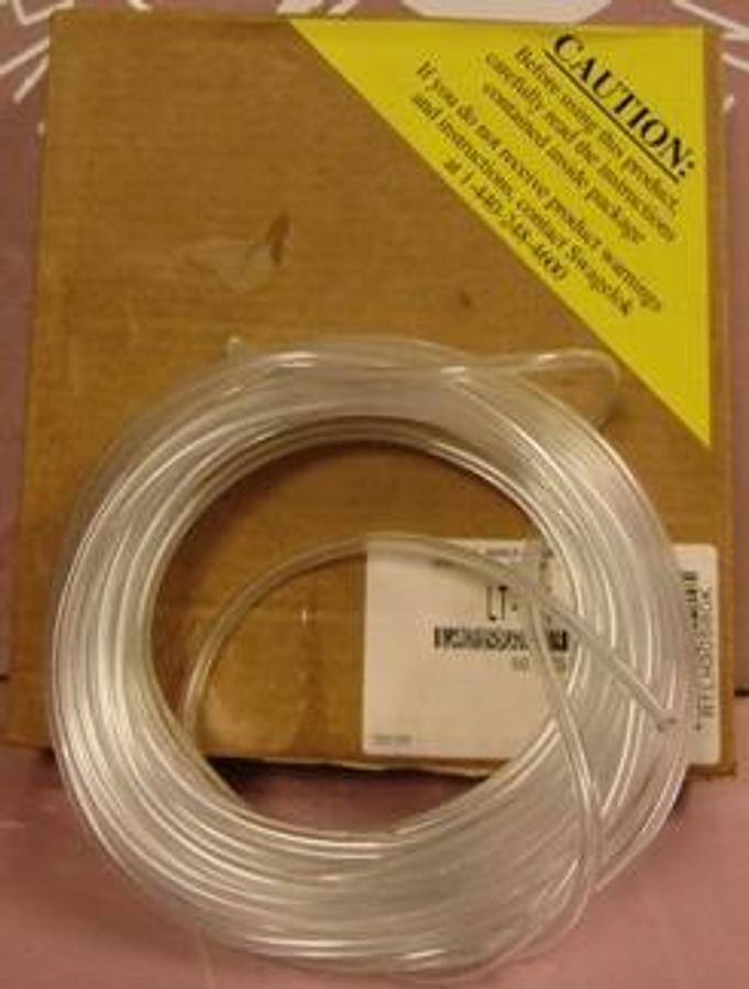 Used SWAGELOK VINYL TUBING AJJ00007-1 PO#R58464 PT#RLT-2-4REV F FORMULATION C-368-A I.D. 1/8 IN O.D ¼ IN WALL 1/16 IN LENGTH 50FT LOT#S 588349 00009