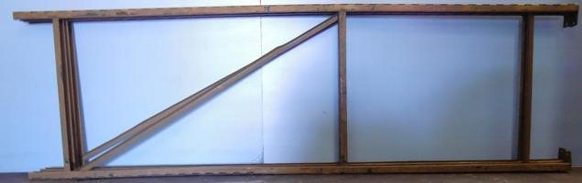 Used PALLET RACKS 20" X 36" X 3" YELLOW SQUARE FOOTED CLOSED TOP 20 ROUND RACK BEAM HOLES.