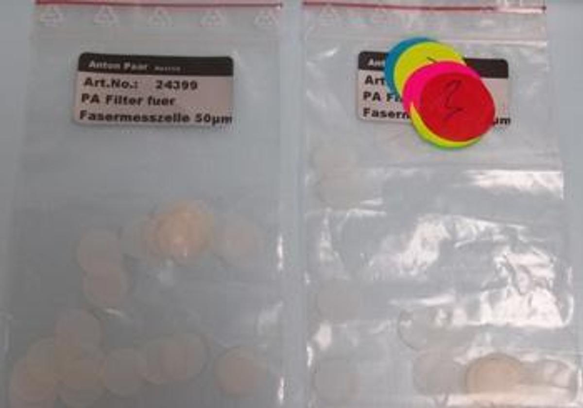 Used QTY. 2. ANTON PAARPACKS OF 20. ANTON PAAR PA FILTER FUER