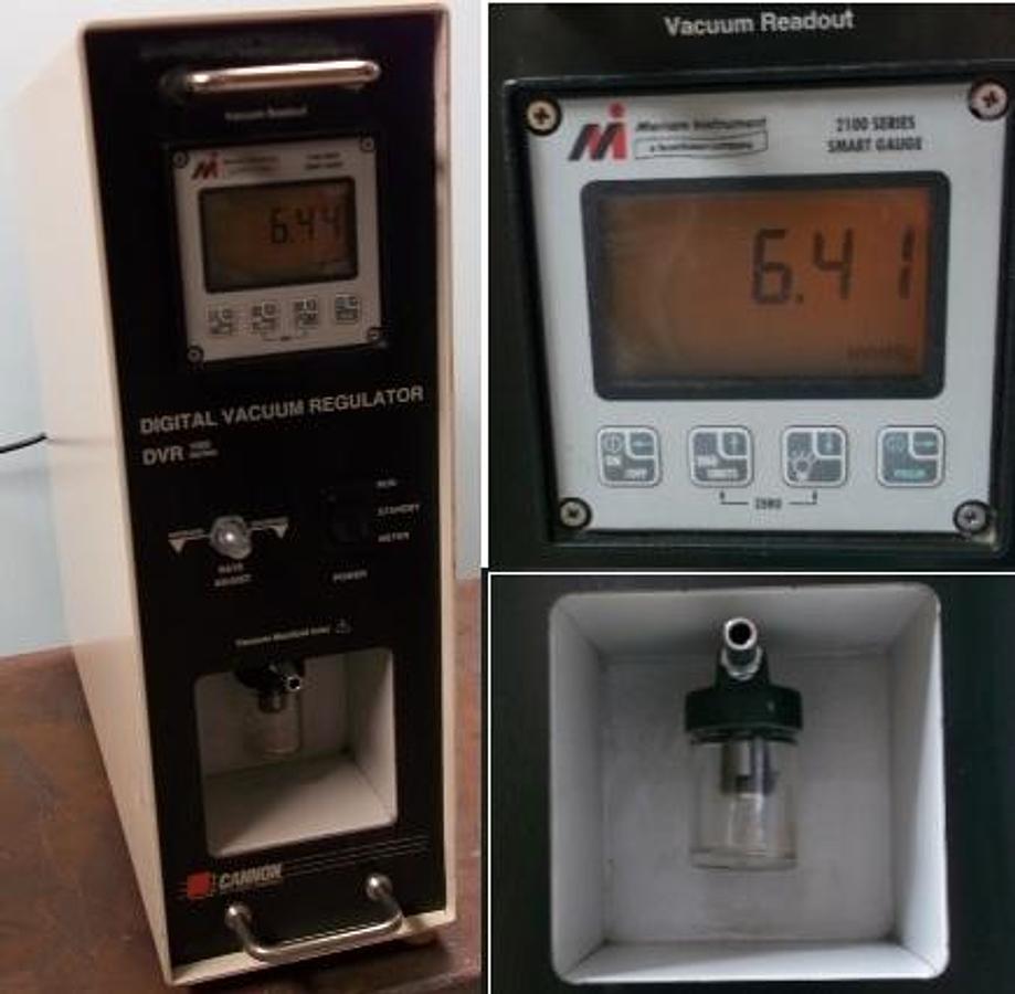 Used QTY. 1. CANNON INSTRUMENT COMPANY DIGITAL VACUUM REGULATOR DVR 1000 SERIES