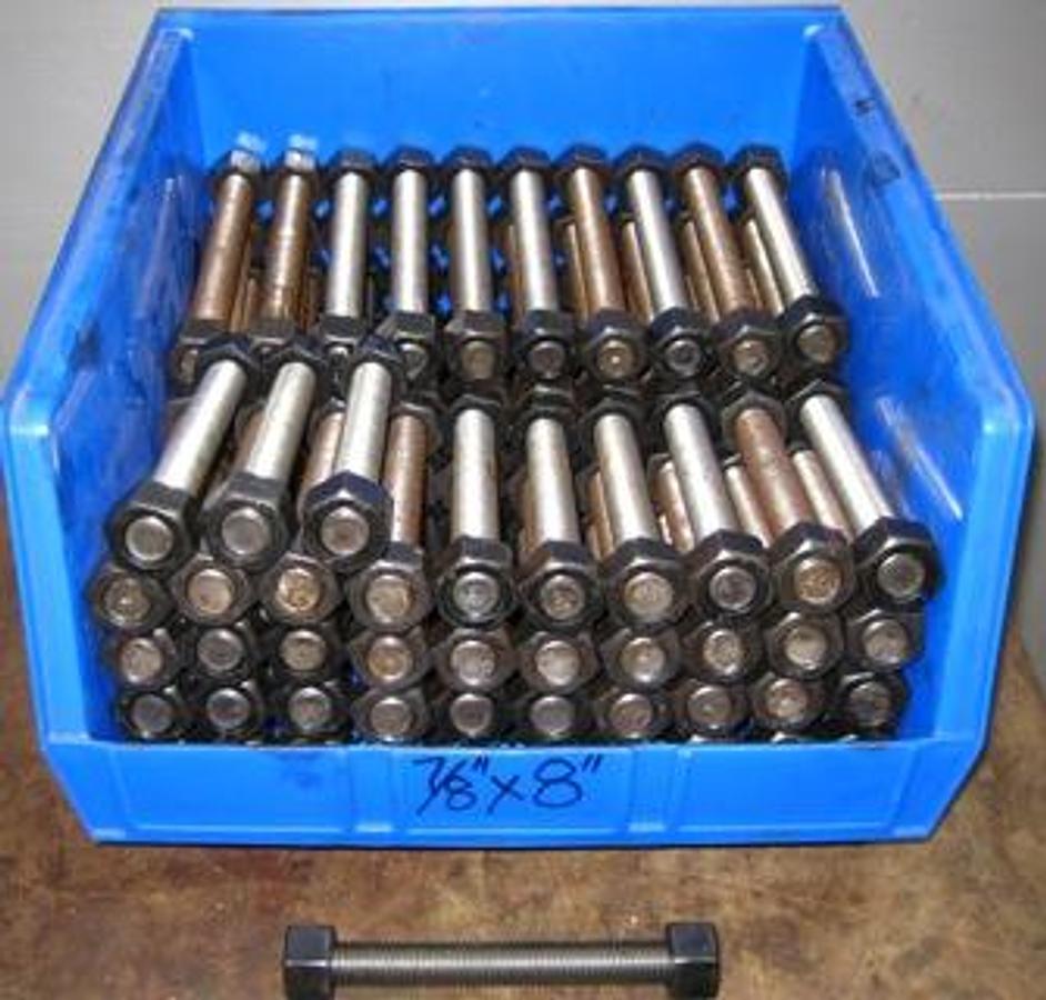 Used QTY. 94. HIGHLAND THREADS INC. STUDS WITH NUTS