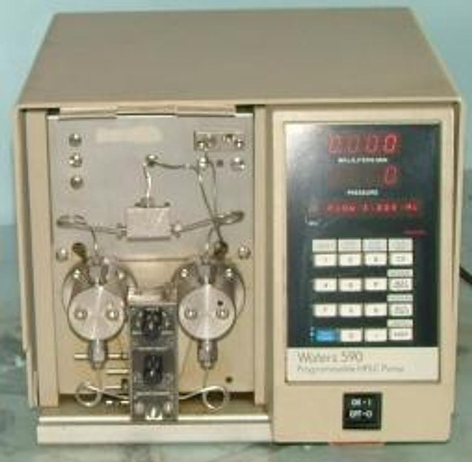 Used QTY. 1. WATERS 590 PROGRAMMABLE HPLC PUMP PROGRAMMABLE SOLVENT DELIVERY SYSTEM MODULE MODEL M590