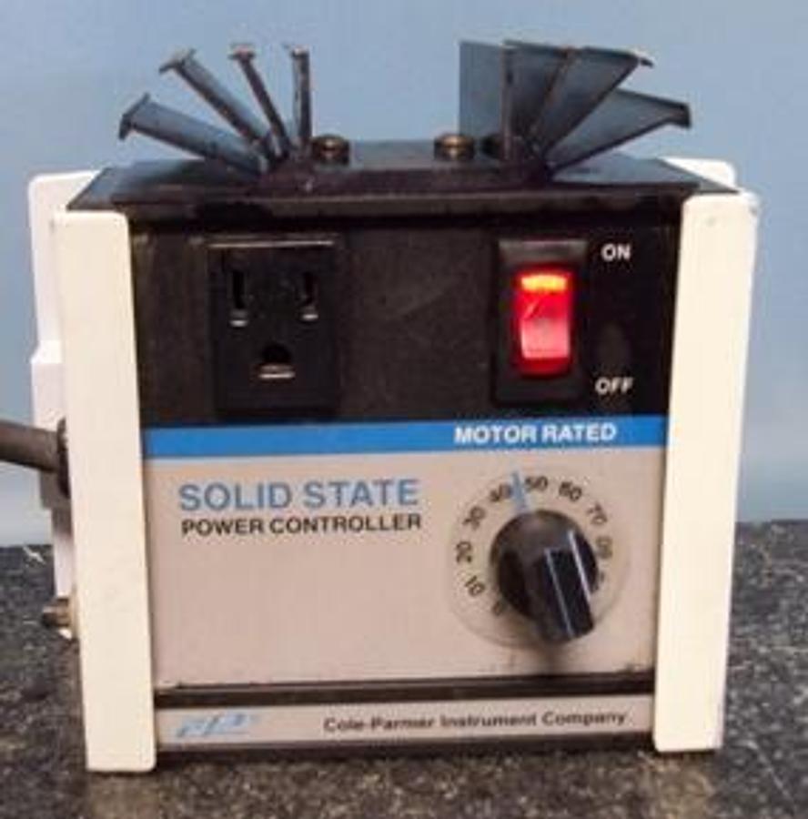 Used QTY. 1. COLE-PARMER INSTRUMENT COMPANY SOLID STATE POWER CONTROLLER POWER CONTROLLER MODEL 2604-00 11A 120VAC 60HZ