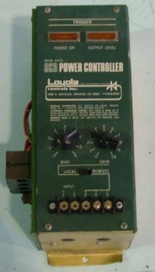 Used LOYOLA SCR POWER CONTROL TRIGGER SOLID STATE .