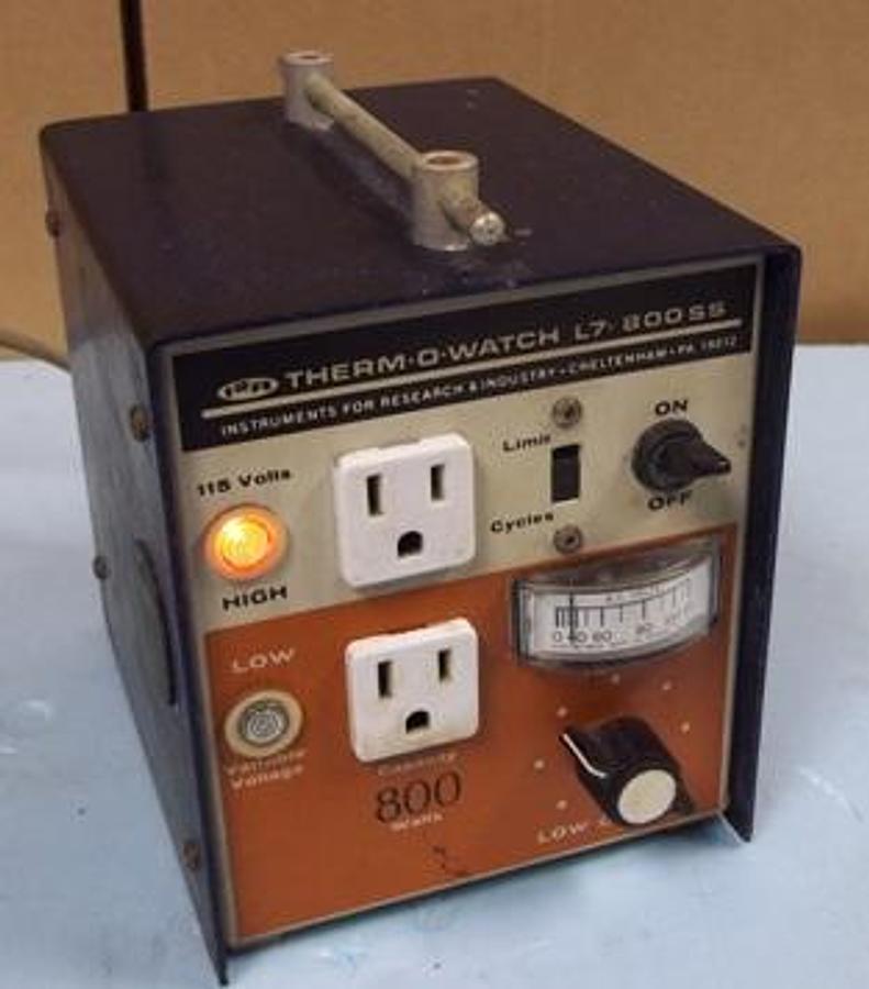 Used QTY. 1. I2R THERM-O-WATCH VARIABLE VOLTAGE CONTROLLER