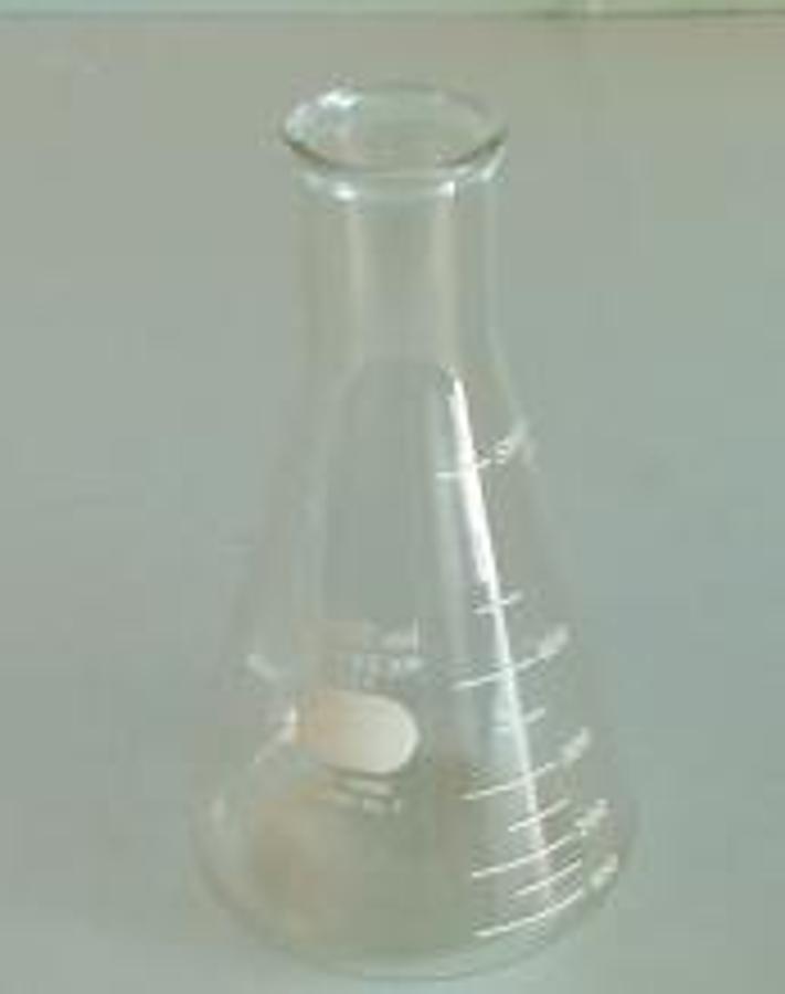 Used QTY. 1. PYREX NO. 4980 ERLENMEYER GRADUATED FLASK STOPPER NO. 7 (NOT INCLUDED) 500 ML WIDE MOUTH HEAVY DUTY.