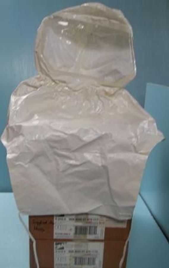 Used FOUR CASES 3M SEALED SEAM HOOD 5. PER CASE 3. FULL 1. MISSING 2. PT#H-610-5 NSN 4240-01-479-1175.