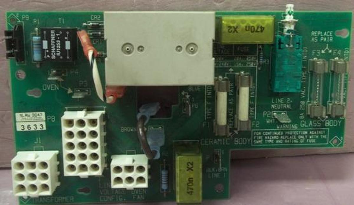 Used QTY. 1. HEWLETT PACKARD AC BOARD DIV 43 REV.B G1530-60050 LINE VOLTAGE 120V:200V-240V: FUSE 22A