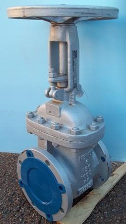 Used QTY. 2. NEWCO 6" CLASS 150 LB WCB GATE VALVE. WCB/CR13/CR13