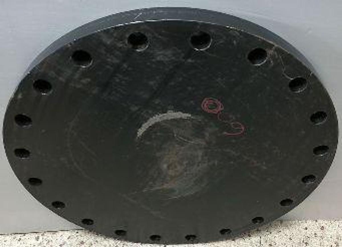 Used NORMA INDIA 20" 150 SA/A105 372/ B16.5 BLIND FLANGE NORMA INDIA 01-2021. ASME B16.5 CLASS 150 20-INCH BLIND FLANGE MADE FROM ASTM/ASME A105 CARBON STEEL ARE AS FOLLOWS: DIMENSIONAL SPECIFICATIONS: NOMINAL PIPE SIZE (NPS): 20 INCHES