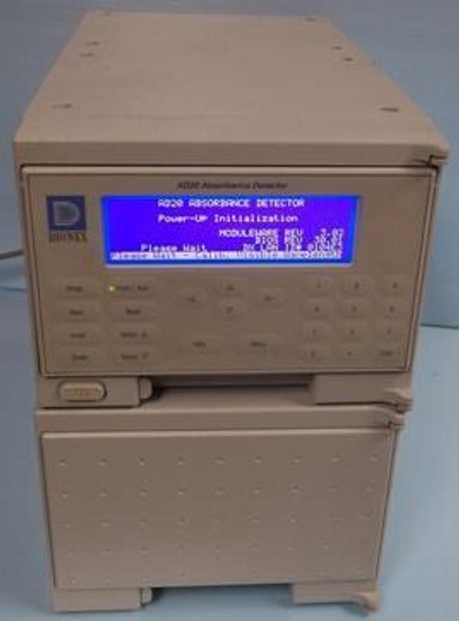 Used DIONEX AD20 ABSORBANCE DETECTOR SERIAL: 96060582