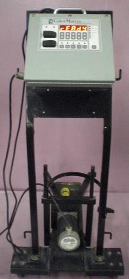 Used QTY. 1. POLY ONE COLOR MATRIX FLEX CART LIQUID METERING SYSTEM