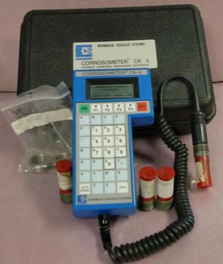 Used ROHBACK COSASCO SYSTEMS CORROSOMETER CK-4 PORTABLE CORROSION MANAGEMENT INSTRUMENT VOC=5.88V