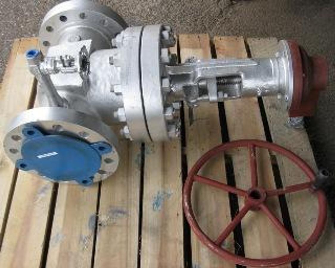 Used QTY. 1. BONNEY FORGE 6" 600 FLANGED RAISED FACE WCB GATE VALVE
