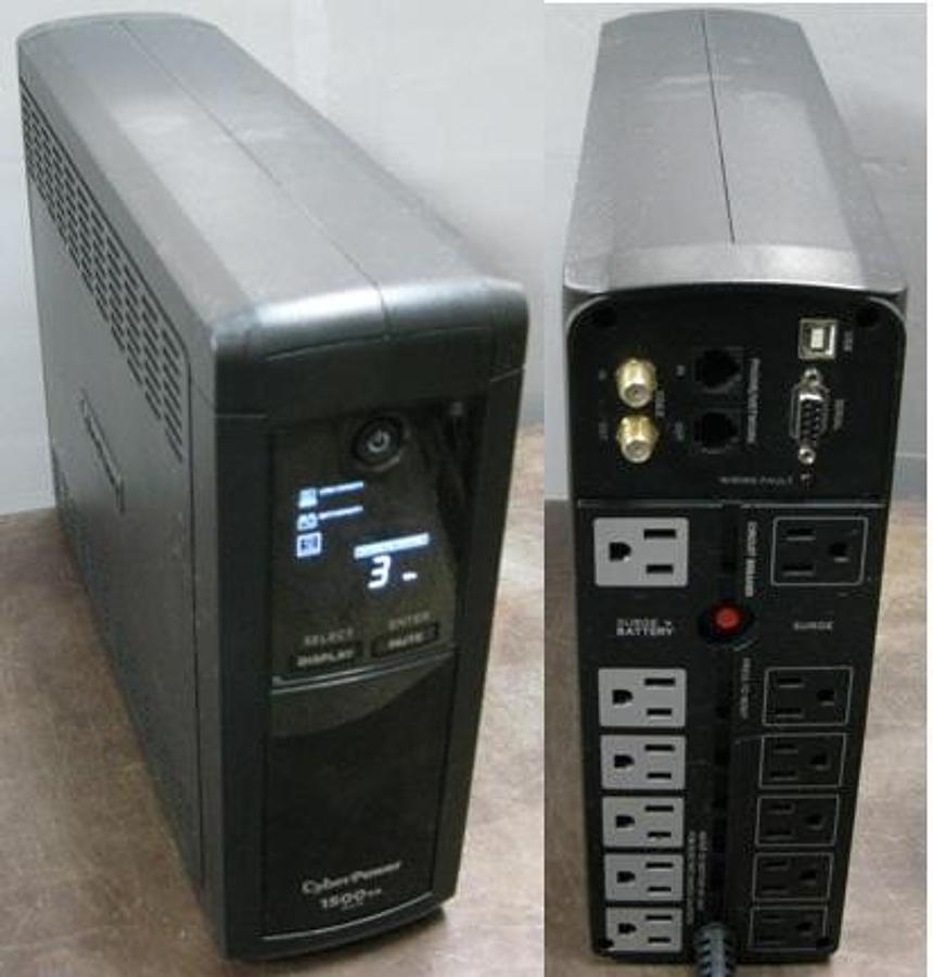Used QTY. 1. CYBER POWER 1500VA AVR