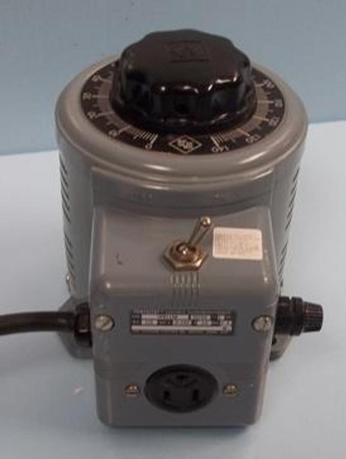 Used QTY. 1. SUPERIOR ELECTRIC POWERSTAT VARIABLE AUTO TRANSFORMER