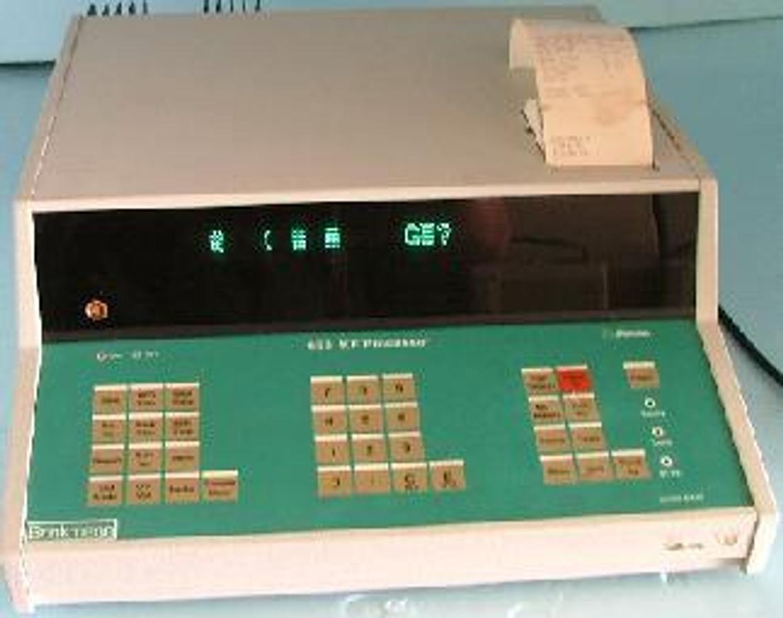 Used METROHM 658 KF PROCESSOR TYPE: 1.658.0020 NR. IM8/123 WITH INSTRUCTIONS FOR USE MANUAL.