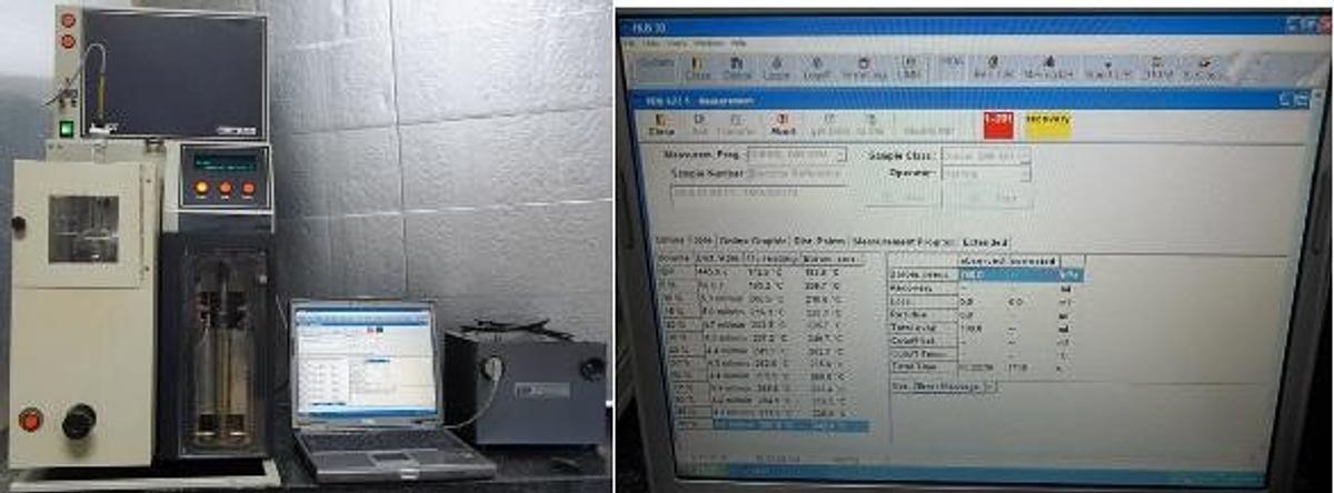 Used QTY. 1. HERZOG ATMOSPHERIC AUTOMATIC DISTILLATION ANALYZER HDA 627 ANALYZER