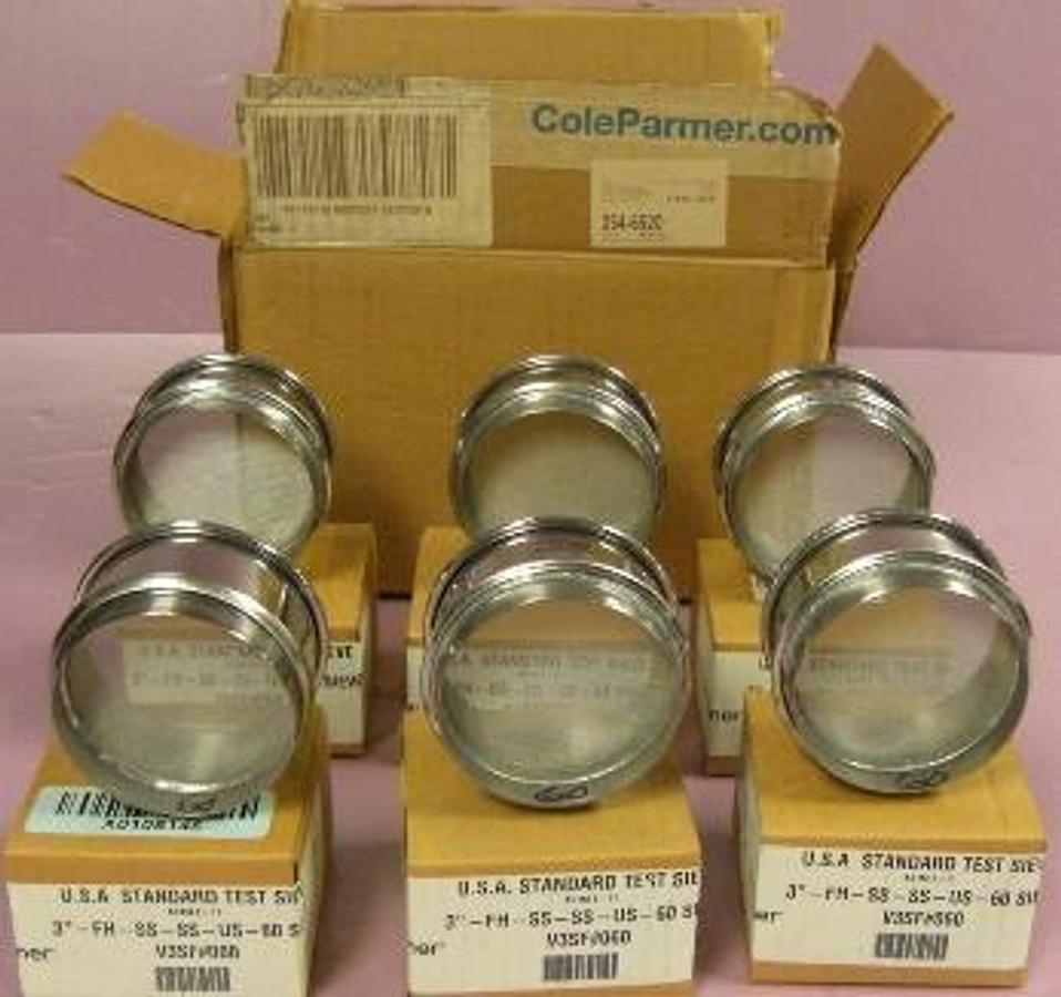 Used COLE PALMER USA 3" DIA. STANDARD TEST SIEVE