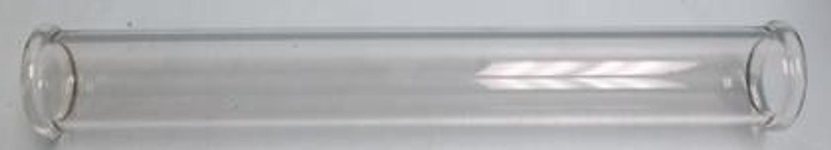 Used PYREX GLASS PIPE 1 ½" X 13 ½" LONG BEADED ENDS.