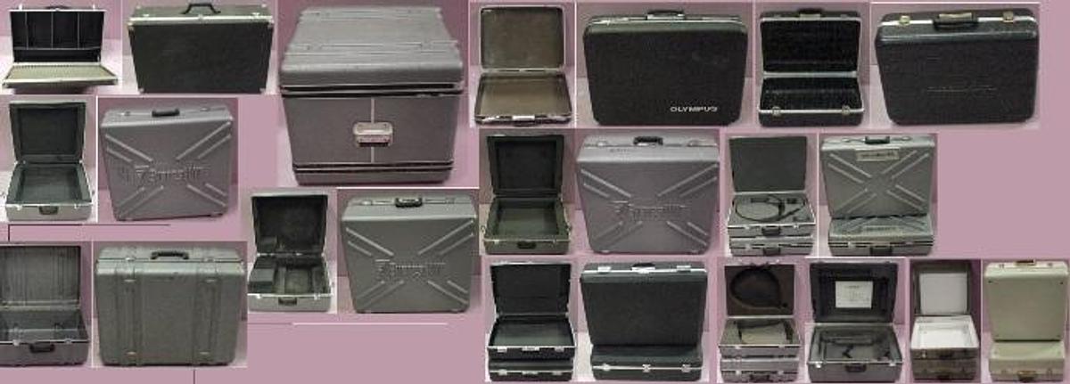 Used QTY. 17. HARD SIDE CARRYING CASES