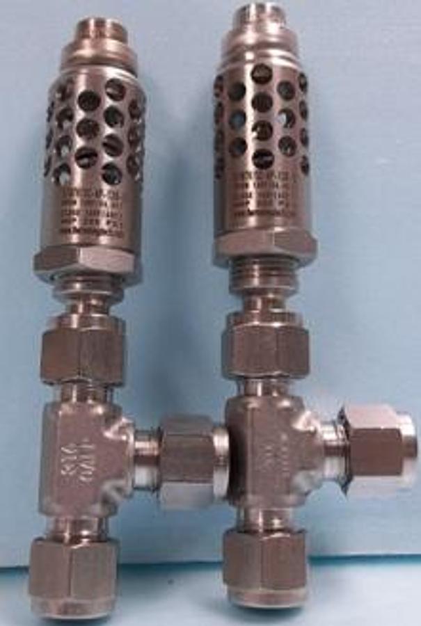 Used QTY. 2. THERMOTECH 3/8TV/SC-AP-130-S OPEN: 130 DEG. F. (54.4 DEG.C.) CLOSE: 140 DEG. F. (60 DEG. C.) MOP 200 PSI