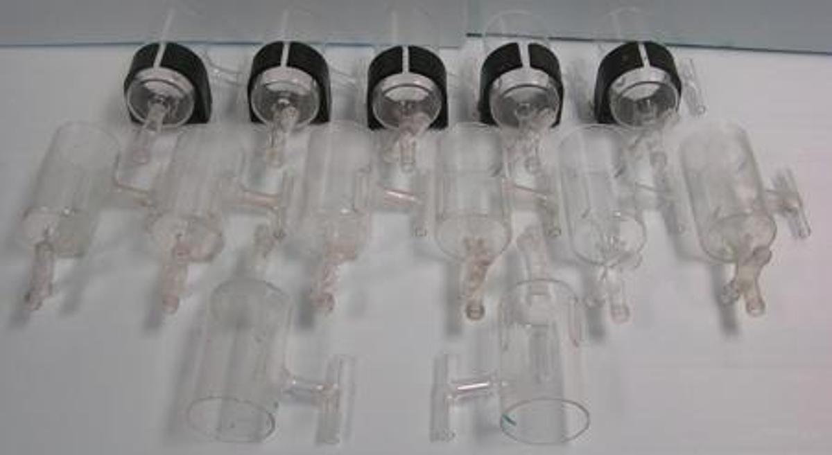Used QTY. 13. SX KINETICS SOLVENT EXTRACTION GLASS COLUMN