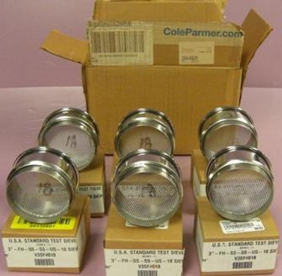 Used COLE PALMER USA 3" DIA. STANDARD TEST SIEVE