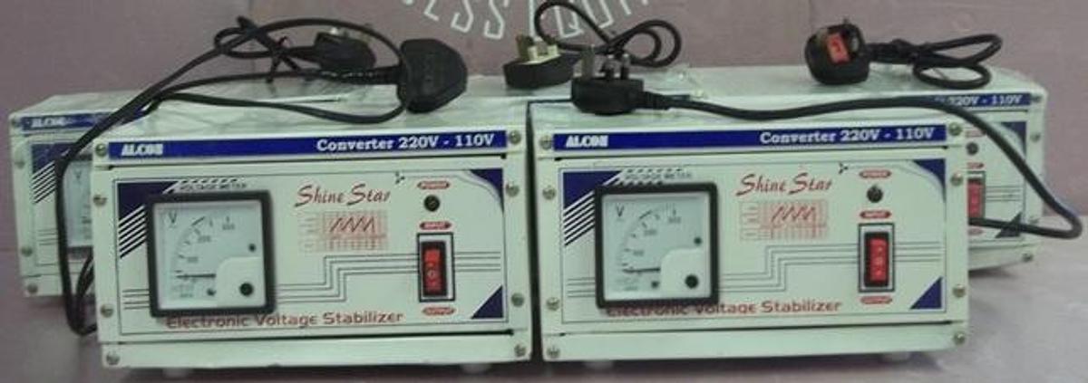 Used QTY. 5. ALCON SCIENTIFIC CONVERTER 220V TO 110V