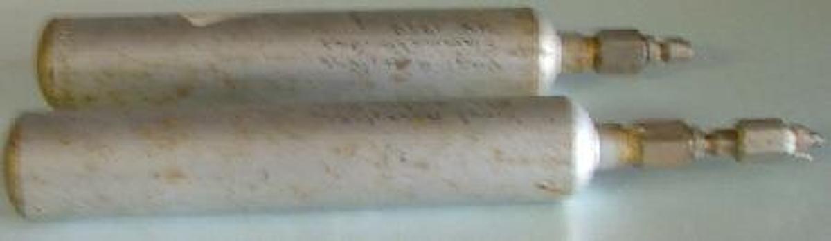 Used SAMPLE CYLINDER CTC-DOT- 3 E 1800 M 9001 6-92 F2 (12") CC