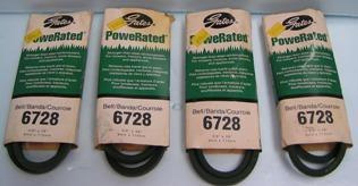 Used GATES POWER RATED BELT 3/8" X 28" OR 9 MM X 710 MM