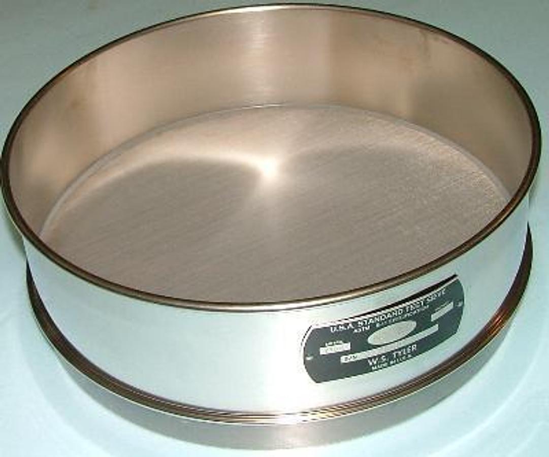 Used W.S. TYLER U.S.A. STANDARD TESTING SIEVE A.S.T.M.E-11 SPECIFICATION NO. 200