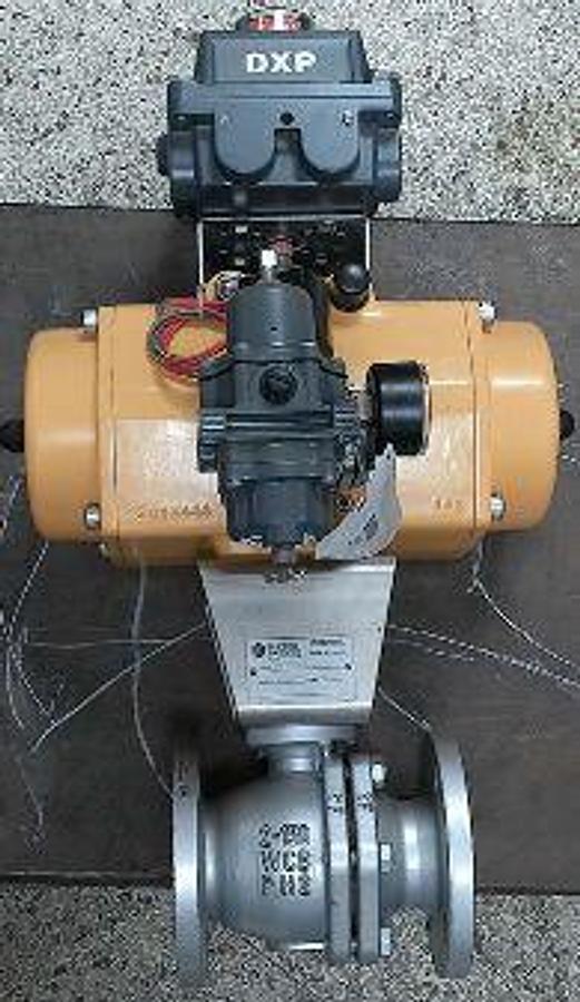 Used 2" Flanged Raised Face Ball Valve with Air Actuator