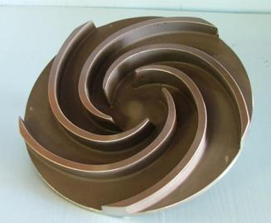 Used QTY. 1. INGERSOLL RAND IMPELLER; PUMP: ASTM A744 GRCF8M DIAMETER: MATERIAL: ASTMA744 GRCF8M INGERSOLL RAND: 1129A10X08VC001 IMPELLER