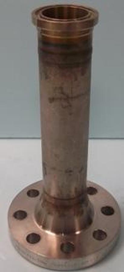 Used QTY. 1. BEBITZ 2"-300. F316/316L. SCH 80 SS BUTT WELD FLANGE WITH 11 3/8" LONG ADAPTOR WELDED ON.