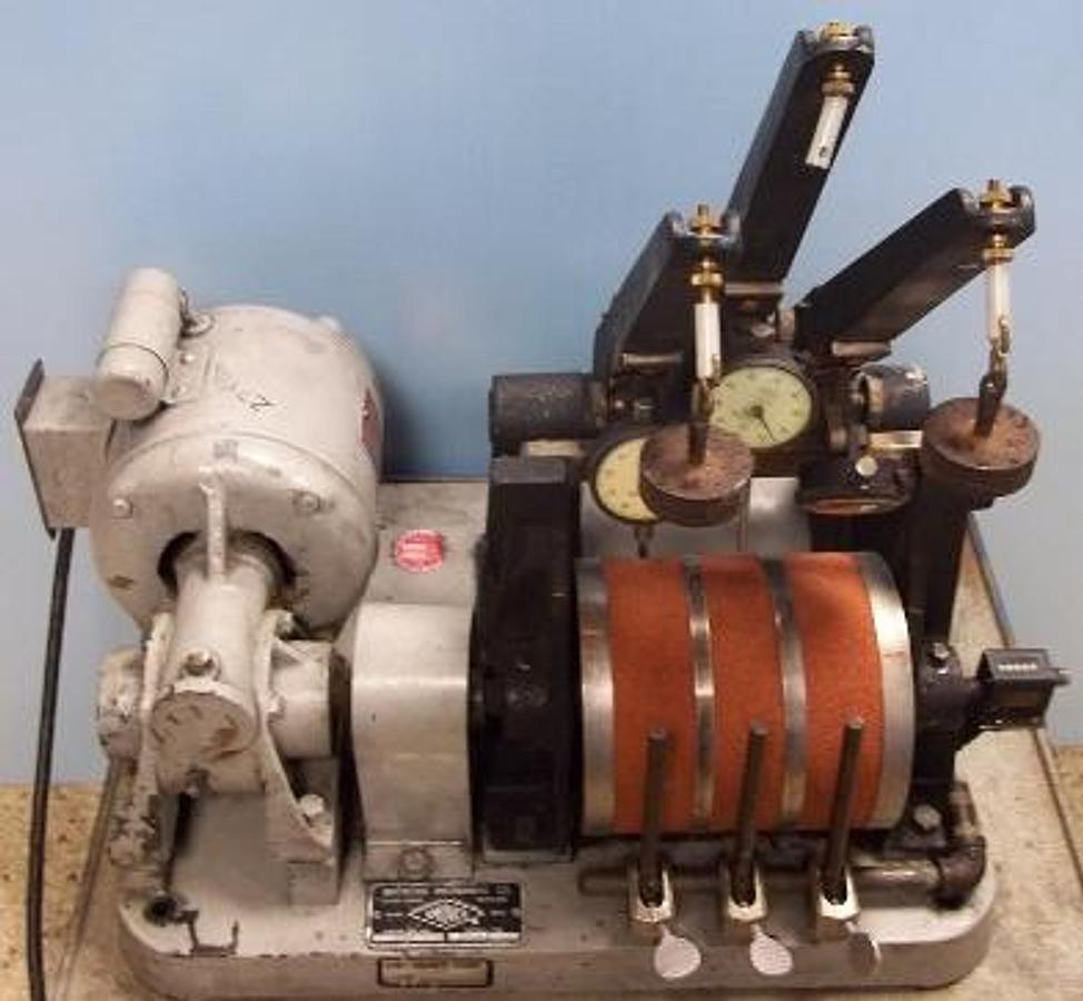 Used QTY. 1. AMERICAN INSTRUMENT CO. (AMINCO) J.M. HUBER CORP. NBS ABRASION TESTER ASTM D 1630. CAT. NO. 9D400