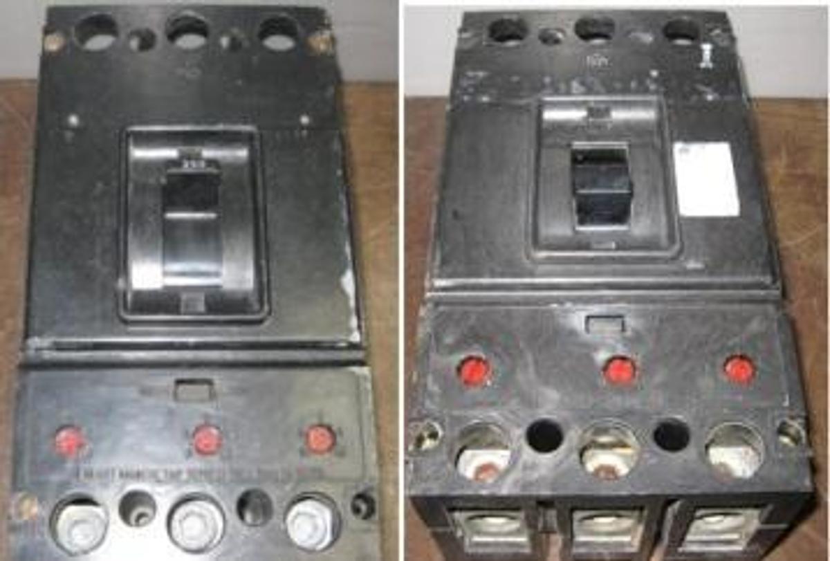 Used WESTINGHOUSE 350 AMP RATING MOLDED CASE CIRCUIT BREAKER