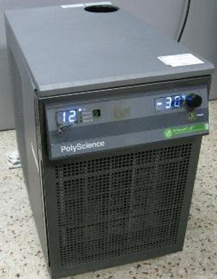 Used POLYSCIENCE WHISPER COOL PATENTED ENVIRONMENTAL CONTROL SYSTEM CIRCULATING CHILLER