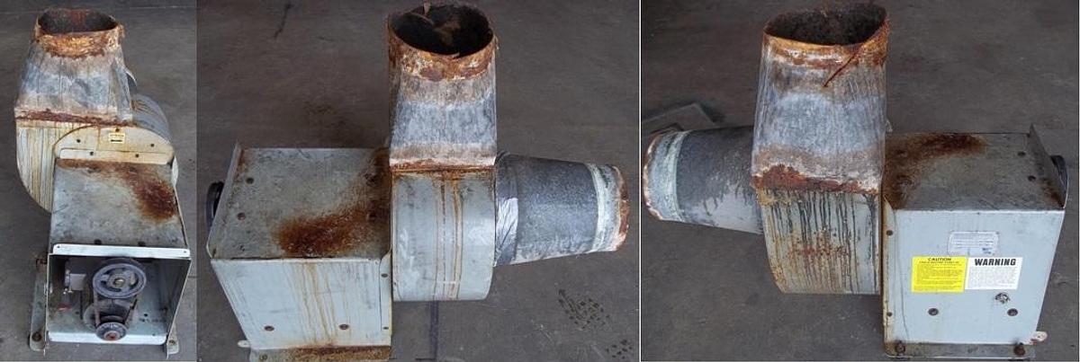 Used FUME HOOD EXHAUST BLOWER ASSEMBLY MODEL: SMB-10E