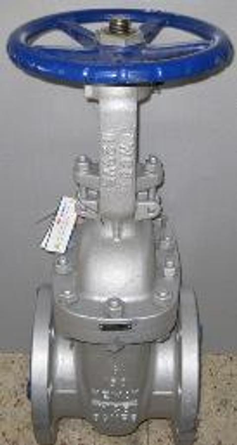 Used NEWAY 6" 150 FLANGED RAISED FACE WCB GATE VALVE 86VF8