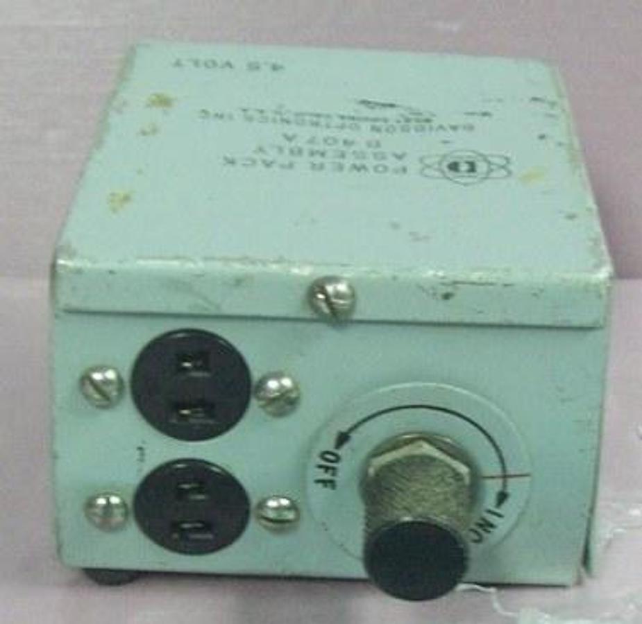 Used QTY. 1. DAVIDSON OPTRONICS INC. POWER PACK ASSEMBLY D407 A